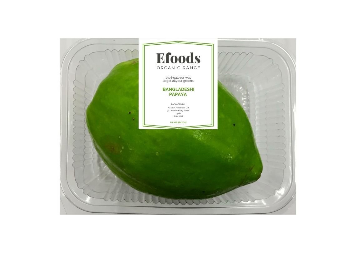 Papaya Green Fresh Bangladeshi 800g-1kg 3 Papaya Green Fresh Bangladeshi 800g-1kg