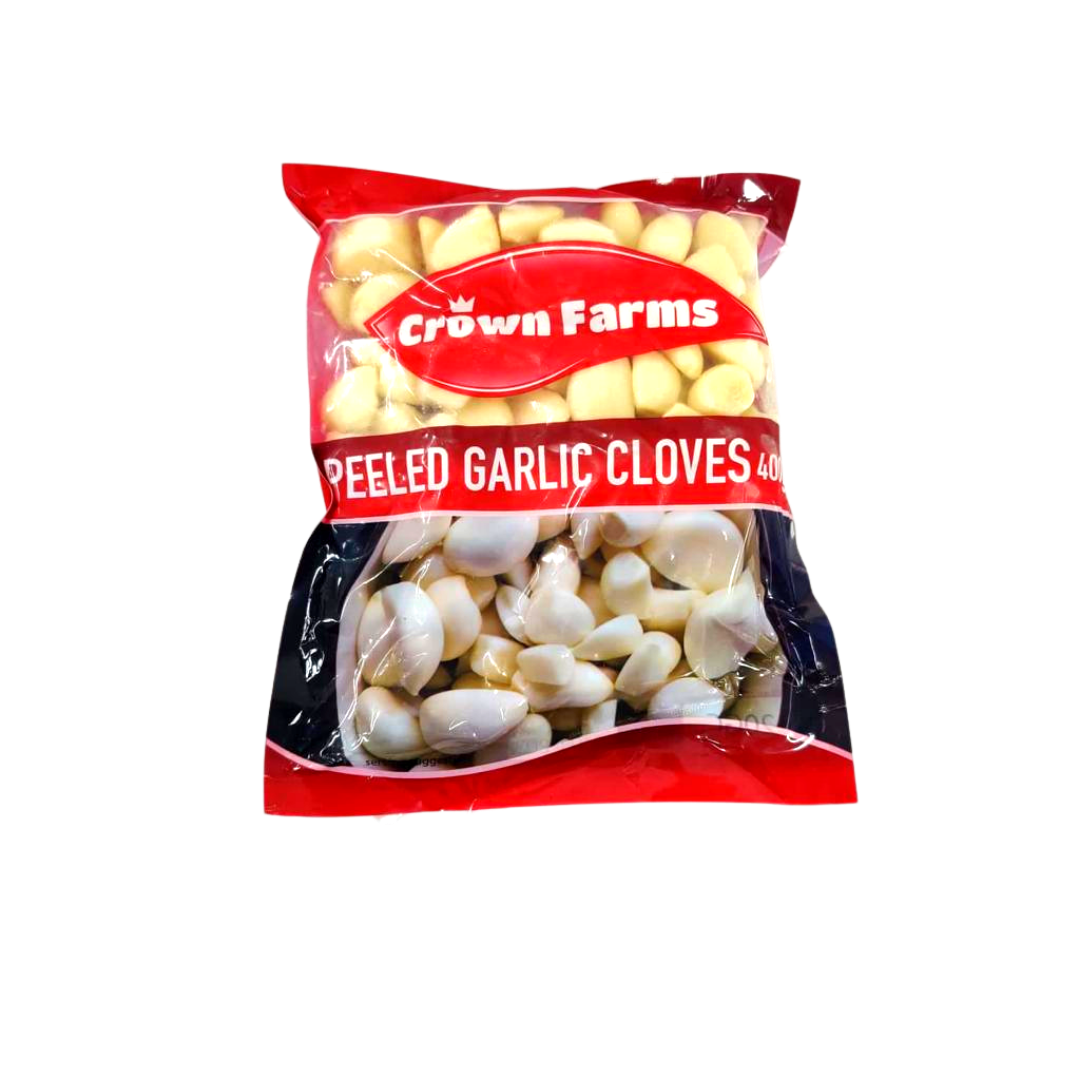 Crown Farms Peeled Garlic Cloves 400g 3 Crown Farms Peeled Garlic Cloves 400g