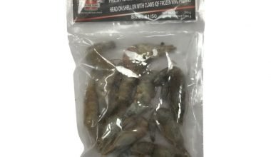 Crown Fresh Water Head On King Prawns 41-50