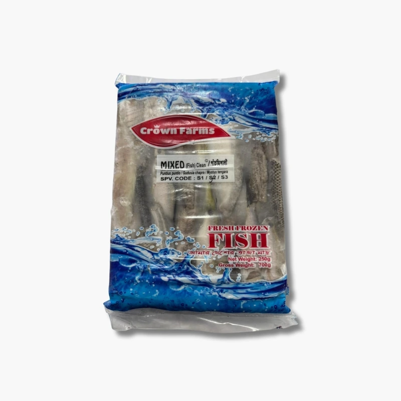 Crown Mixed Fish Clean Ready to Cook Block 250g 3 Crown Mixed Fish 250g Block