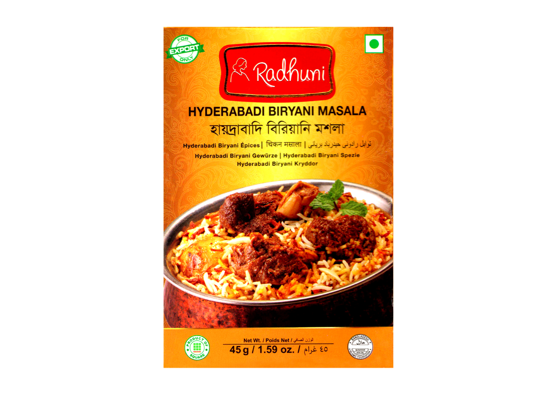 Radhuni Hyderabadi Biryani Masala 45g 3 Radhuni Hyderabadi Biryani Masala