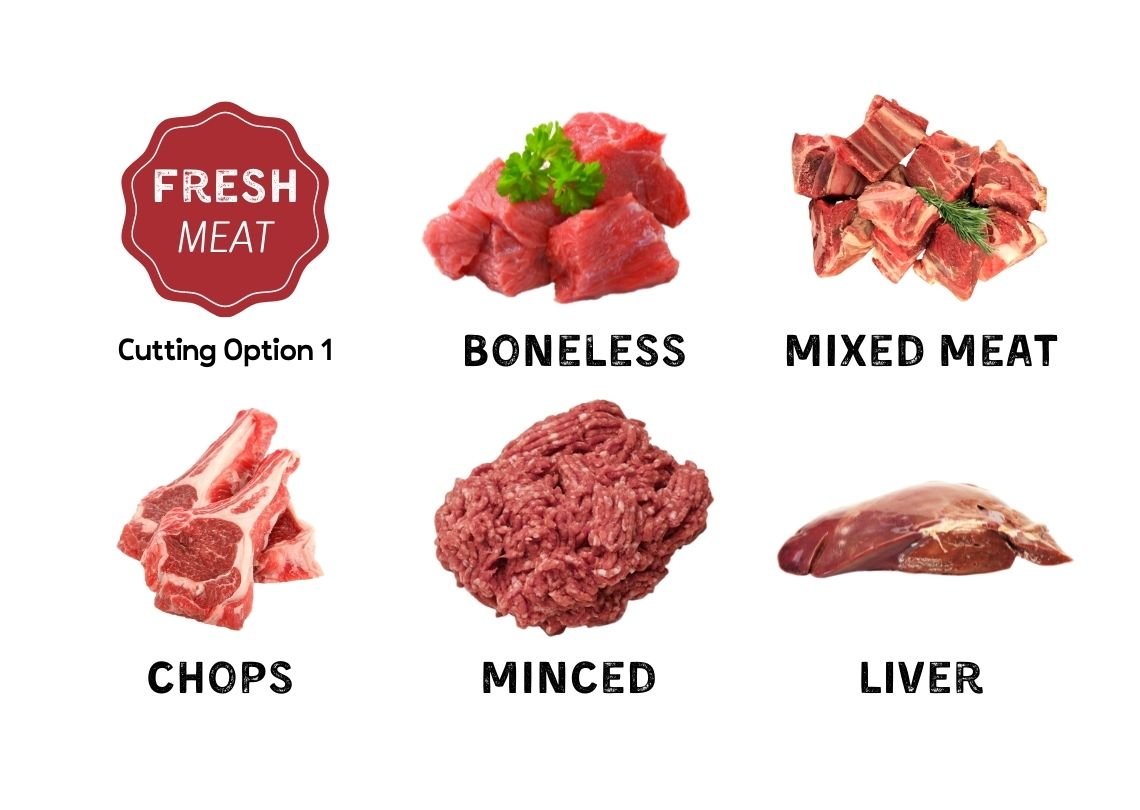 Half Lamb HMC 4 Cutting Option Whole Sheep