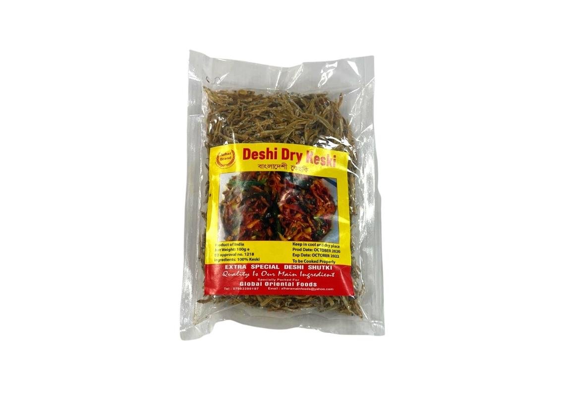 CK Dried Deshi Keski Fish 100g 3 dried dry keski fish