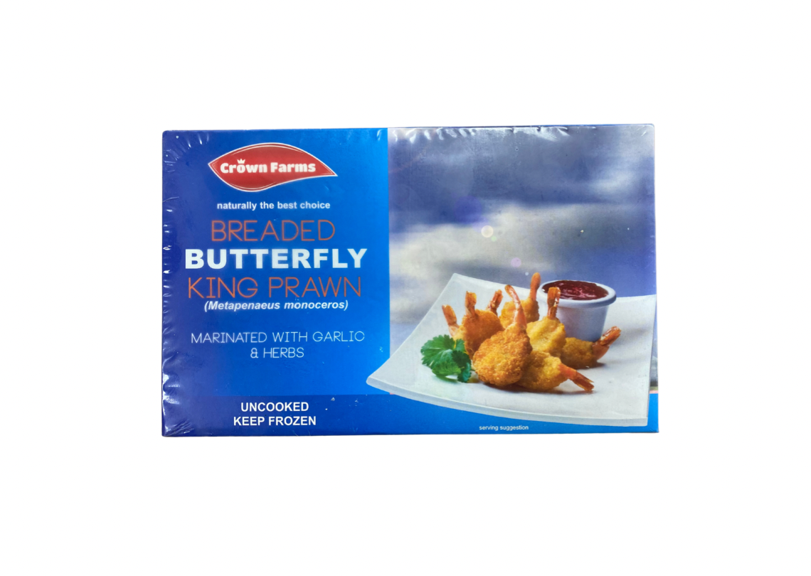 Crown Farm Butterfly King Prawns 300g 3 butterfly king prawn