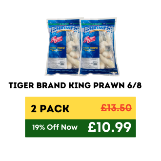 Tiger Brand King Prawn 6/8 - 2 Pack 1 Tiger
