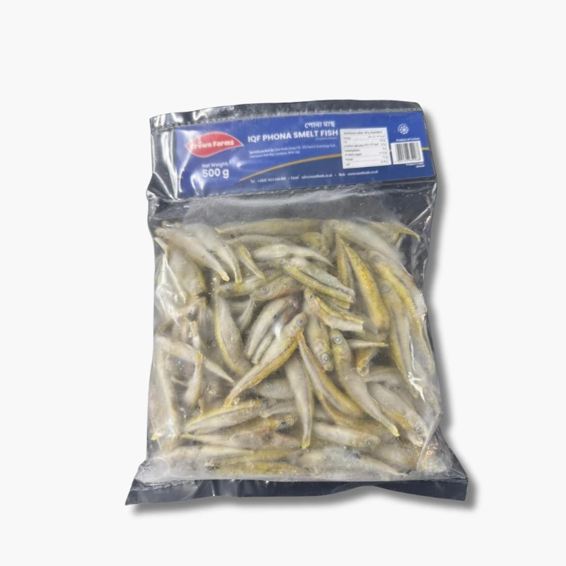 Crown IQF Phona Smelt Fish 500g 3 Crown IQF Phona Smelt Fish 500g